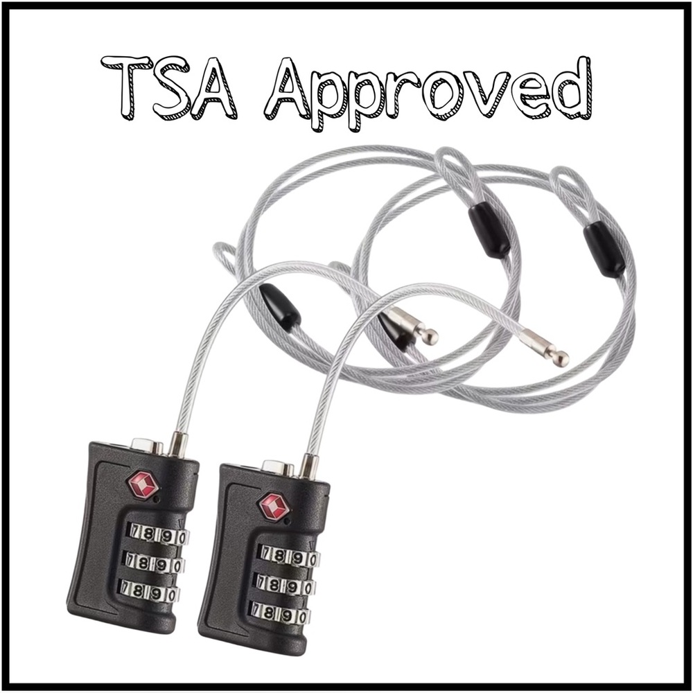 TSA Luggage Combination Lock Set